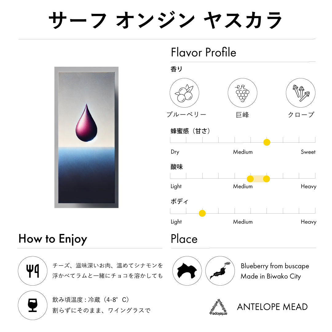 サーフ・オンジン・ヤスカラ / 湘南ブルーベリーのミード