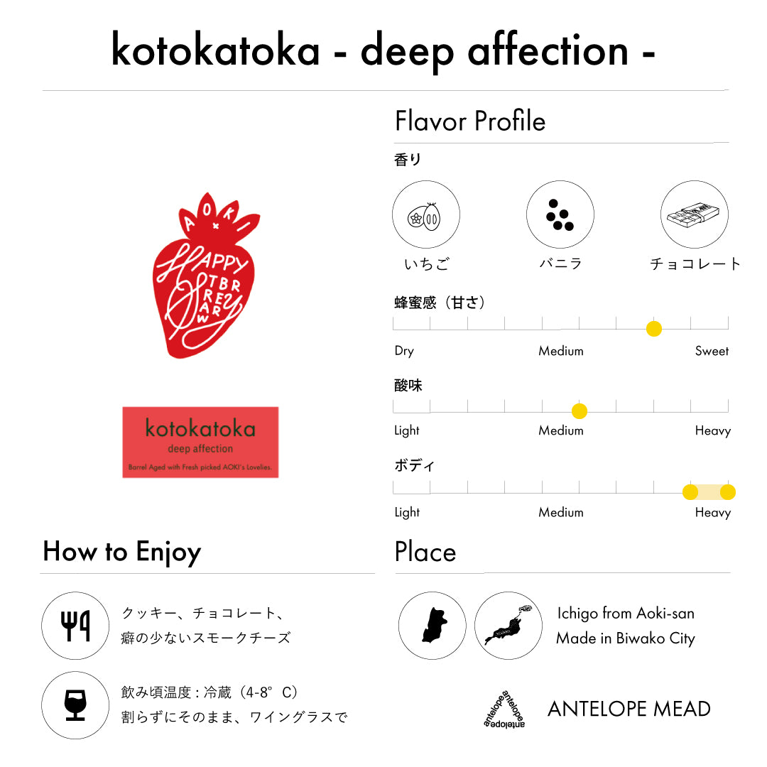 kotokatoka - deep affection- | イチゴのバレルエイジミード