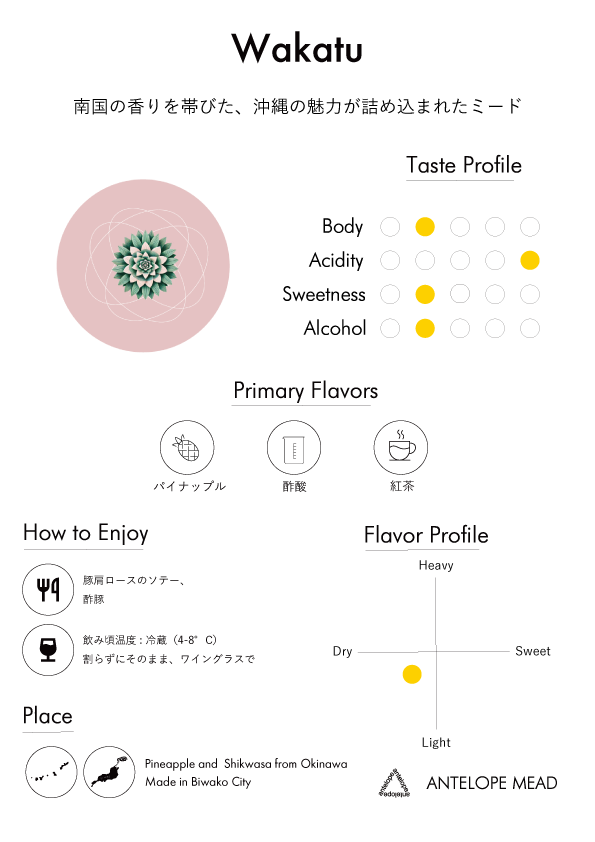 Wakatu | パイナップルとシークワーサーのミード
