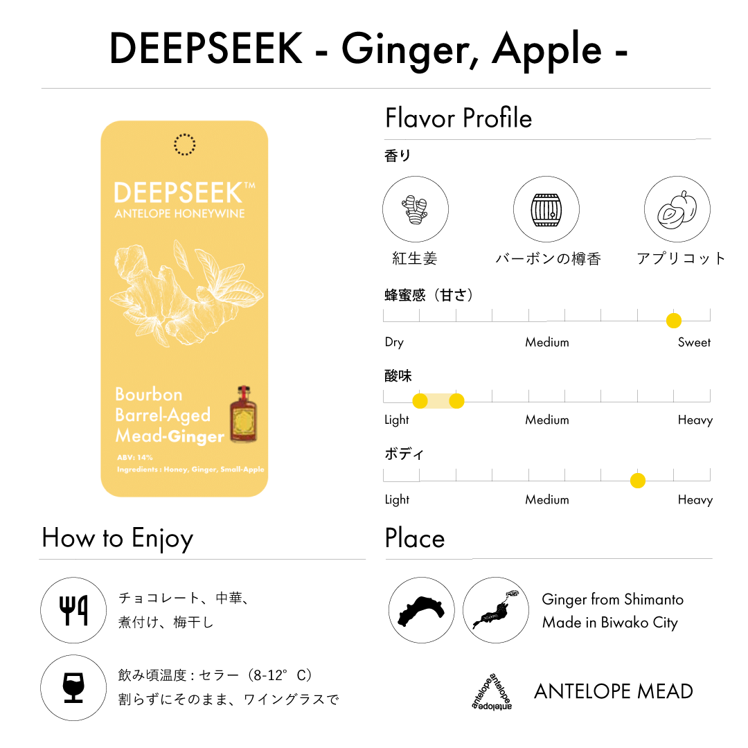 【New!】DEEPSEEK - Ginger, Apple - | 生姜と姫リンゴのバレルエイジミード