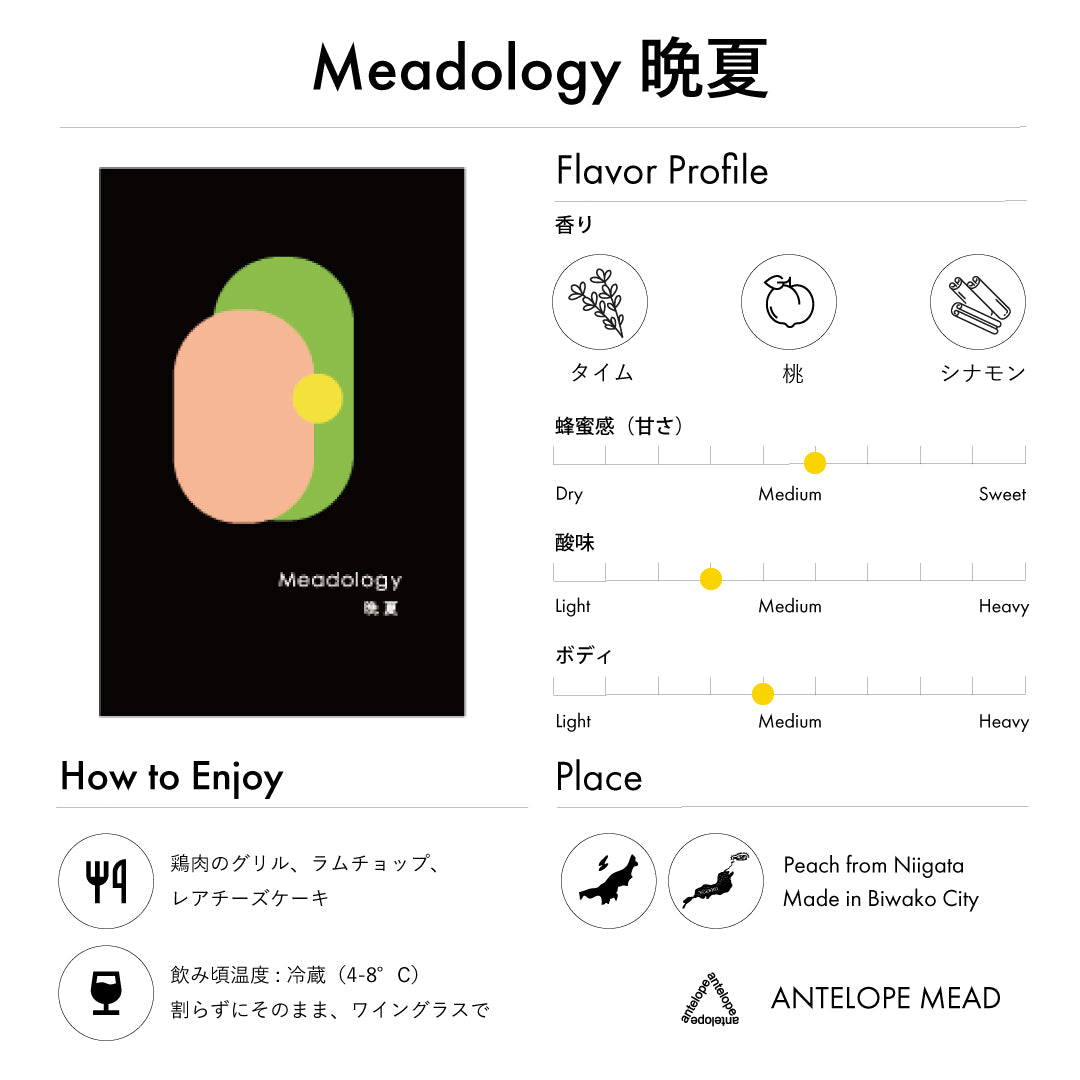 Meadology - 晩夏 | 桃とタイムのミード