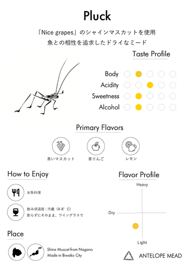 Pluck / シャインマスカットのミード