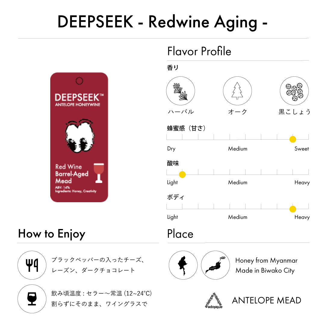 【NEW】DEEPSEEK - Redwine Aging - | 赤ワインバレルエイジミード